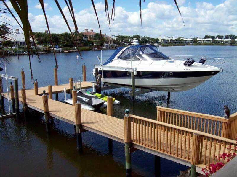 Boat Lift & Deck By Marine Construction