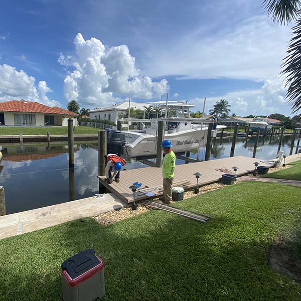 Men working on docks